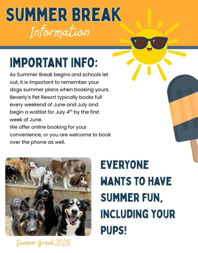 Summer Break Information